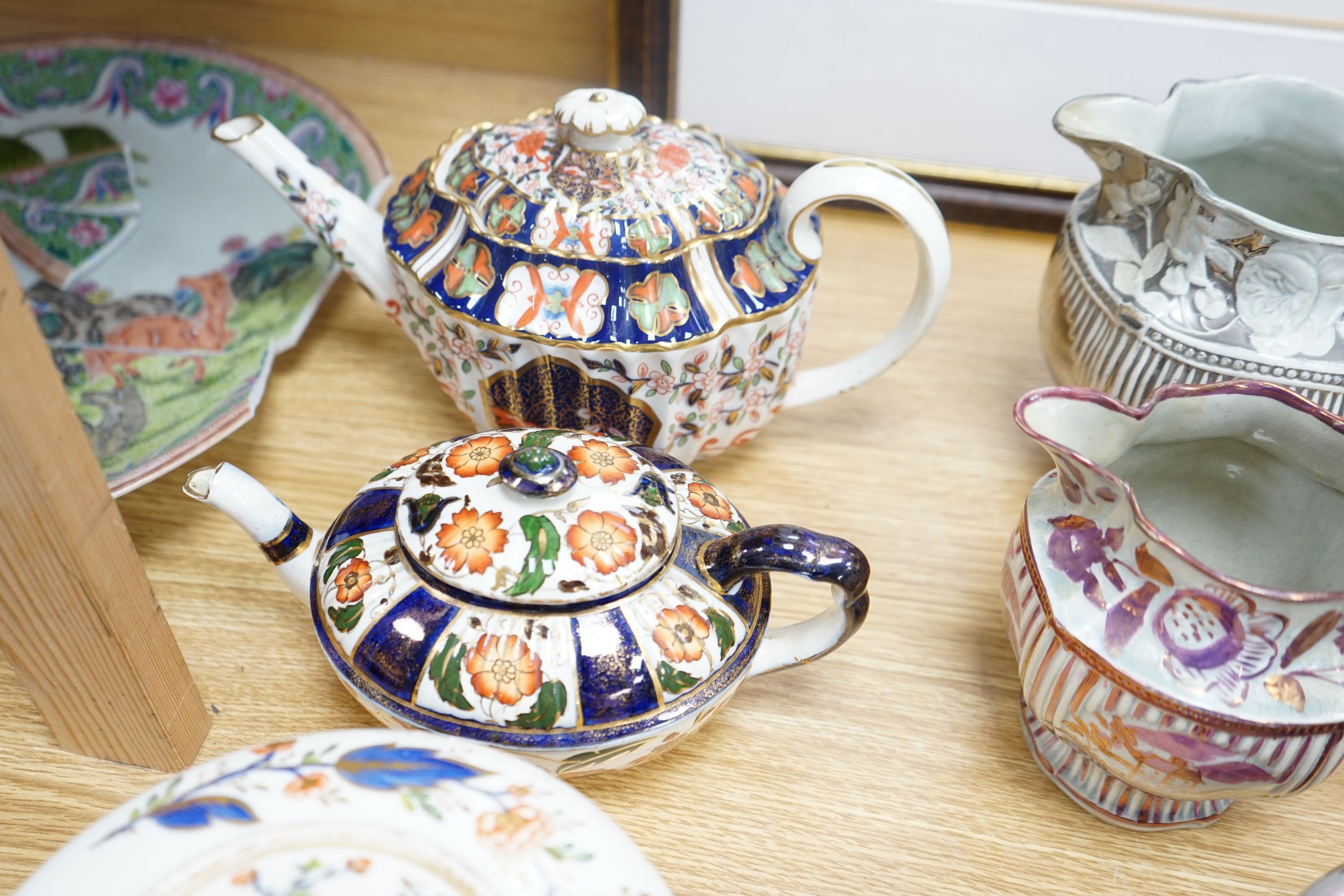A group of 19th century English ceramics to include